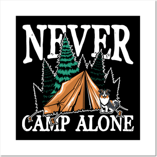 Never camp alone Posters and Art